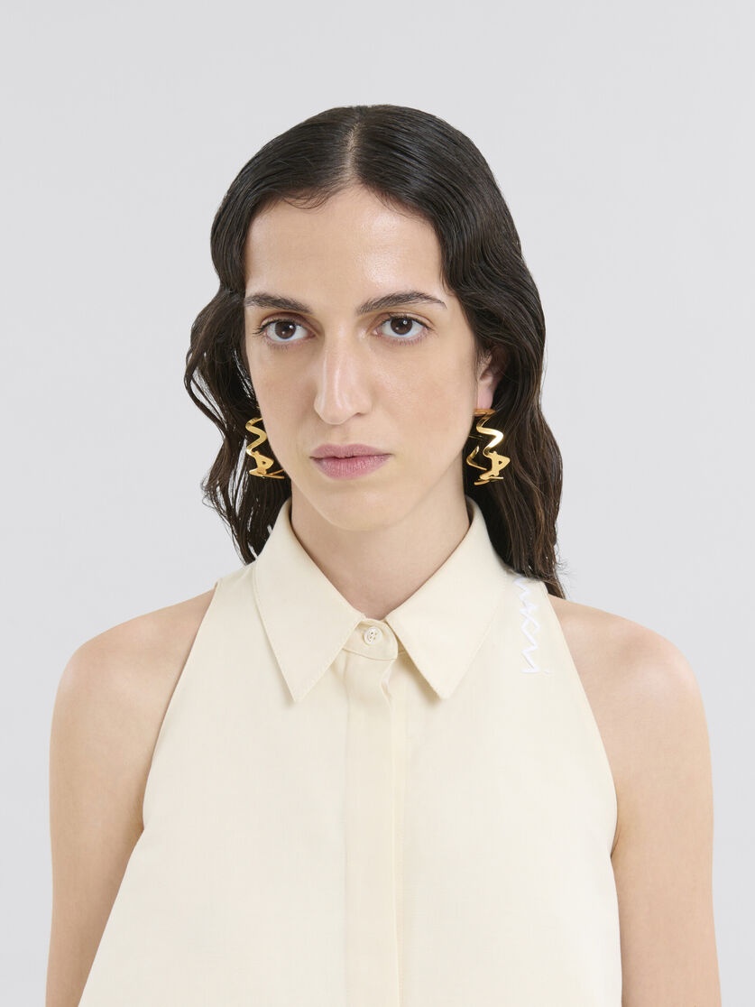 GOLD METAL MARNI SYMBOL EARRINGS - 2
