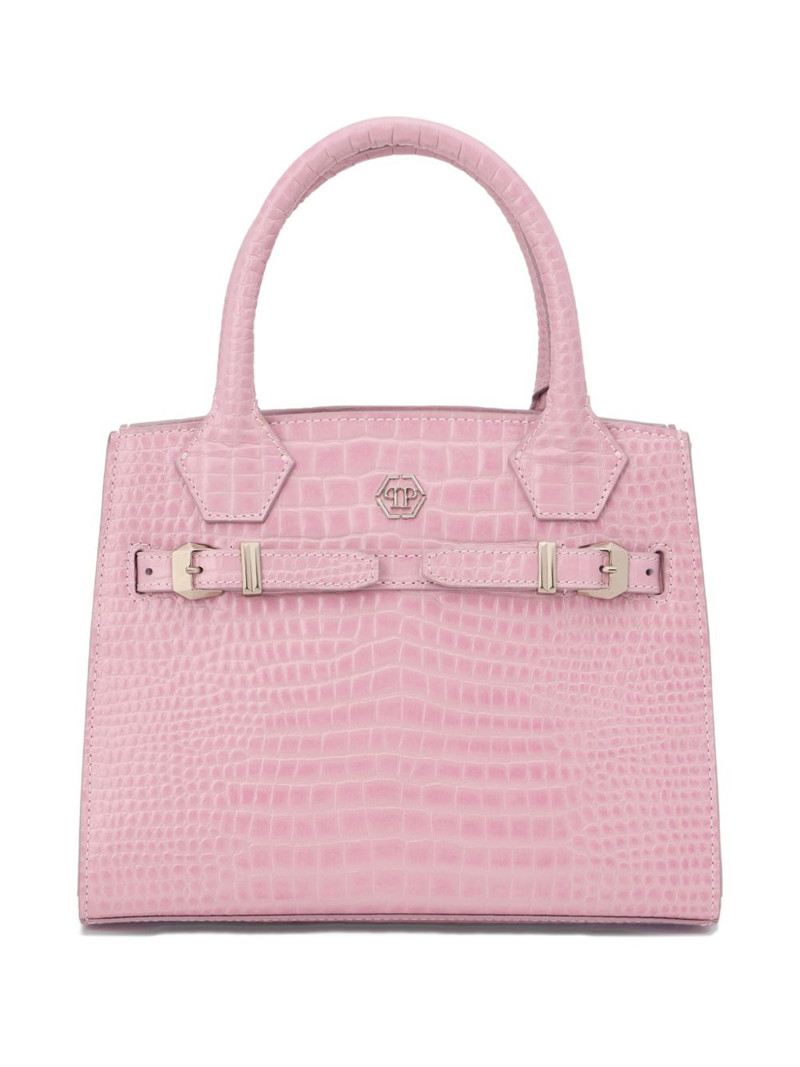 small crocodile-effect tote bag 1