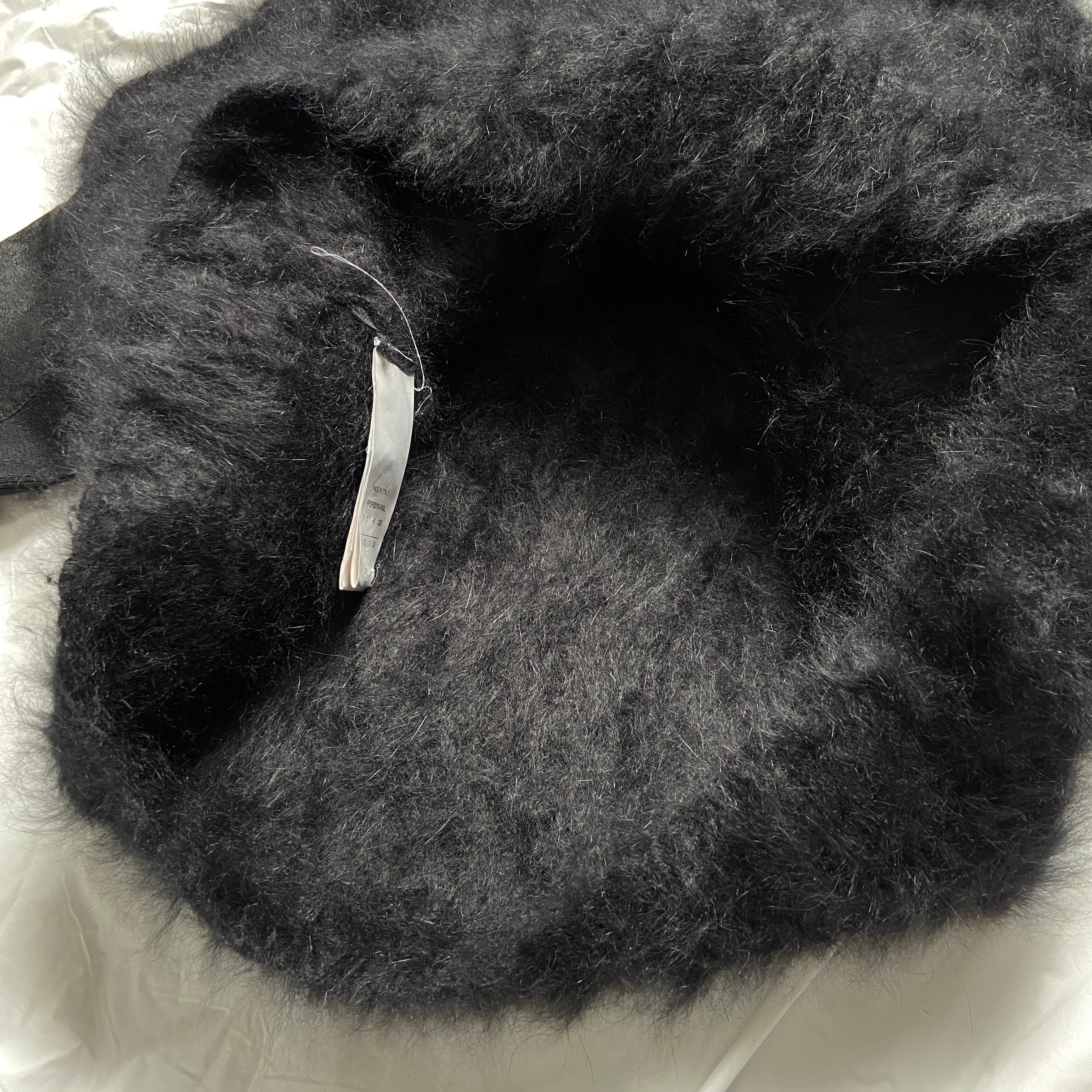 Rick Owens falll 2013 monster alpaca wool hair leather sleeves sweater S - 9