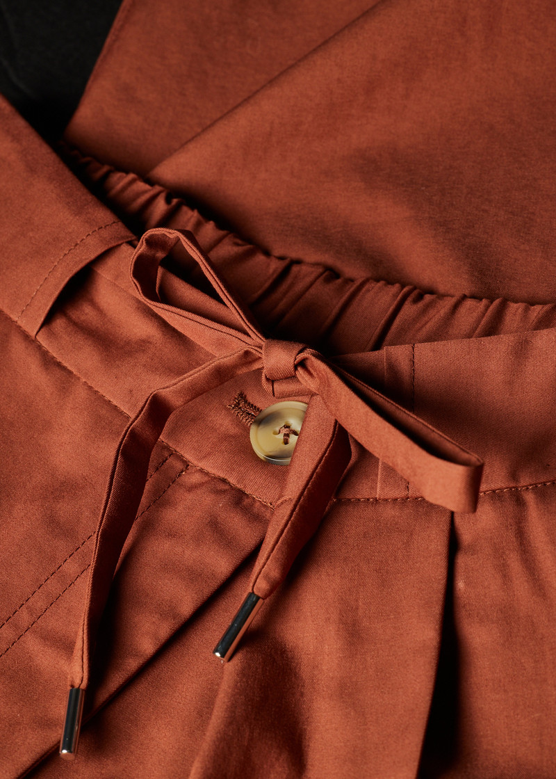 Women's Rust Red Balloon Trousers 3