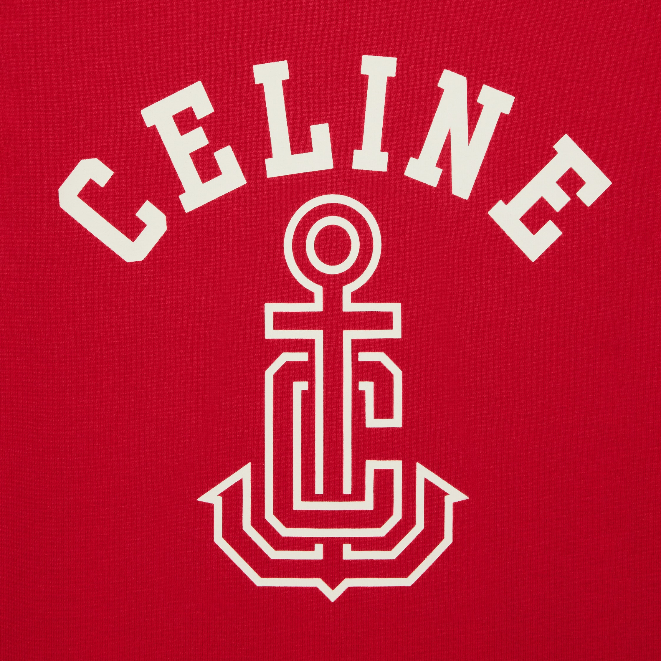 celine anchor 70's t-shirt in cotton jersey - 4