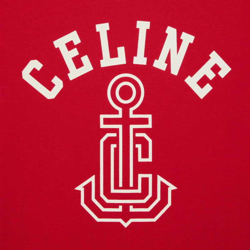 celine anchor 70's t-shirt in cotton jersey 4