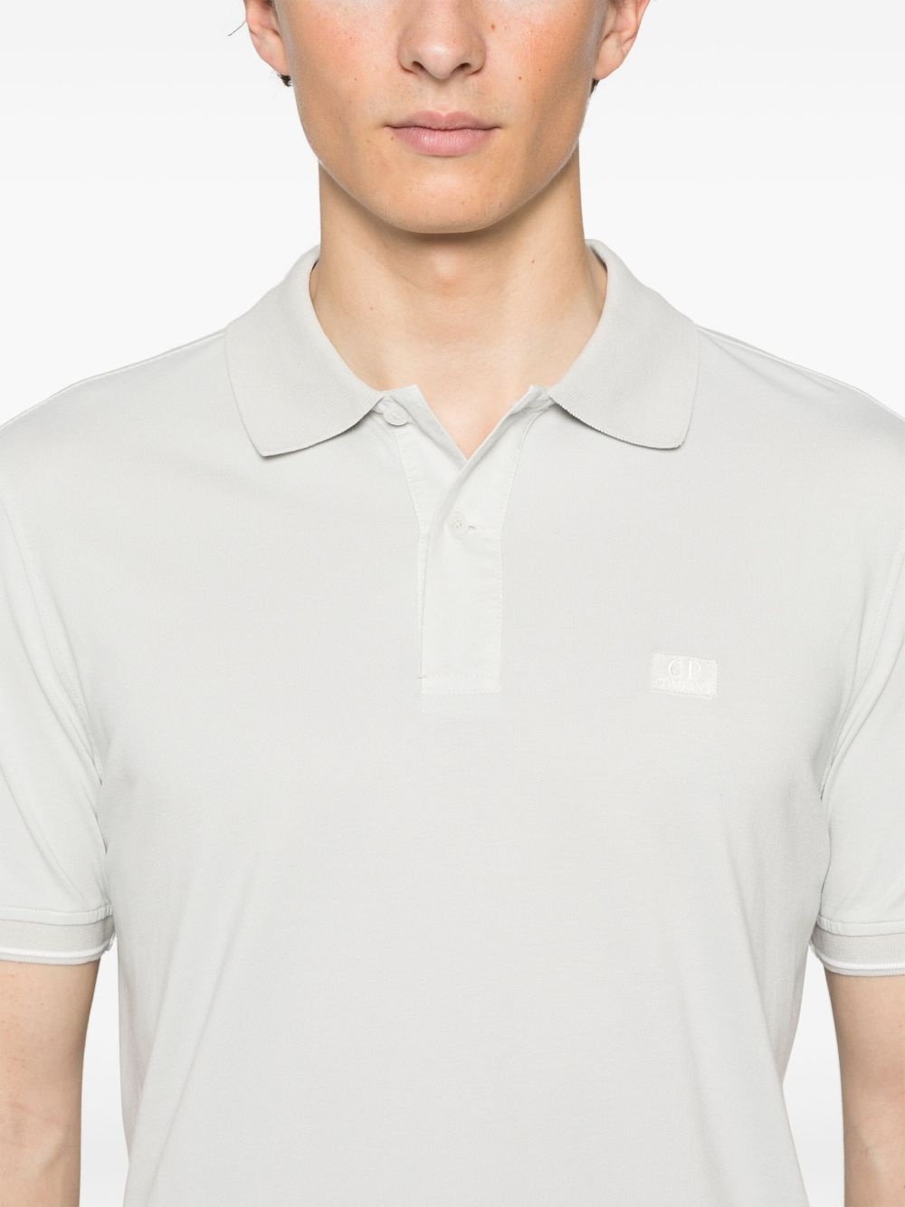 logo-embroidered polo shirt - 4