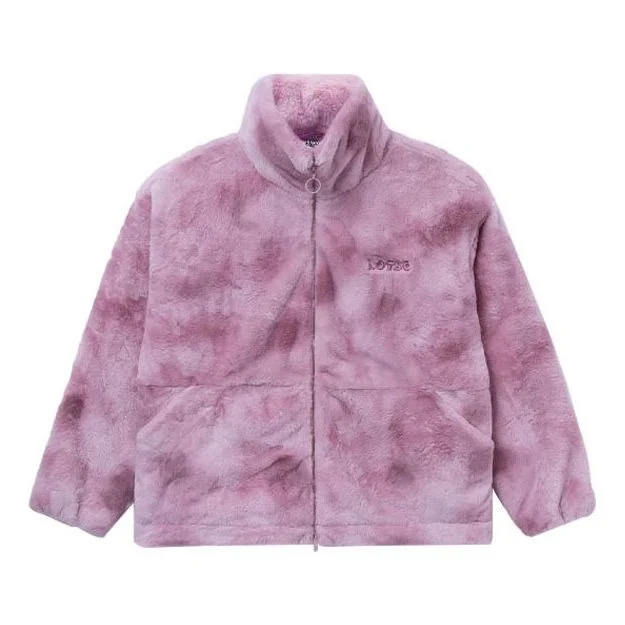 (WMNS) Li-Ning x Disney Toy Story Lotso Logo Polar Fleece Jacket 'Pink Purple' AFMR008-1 - 1