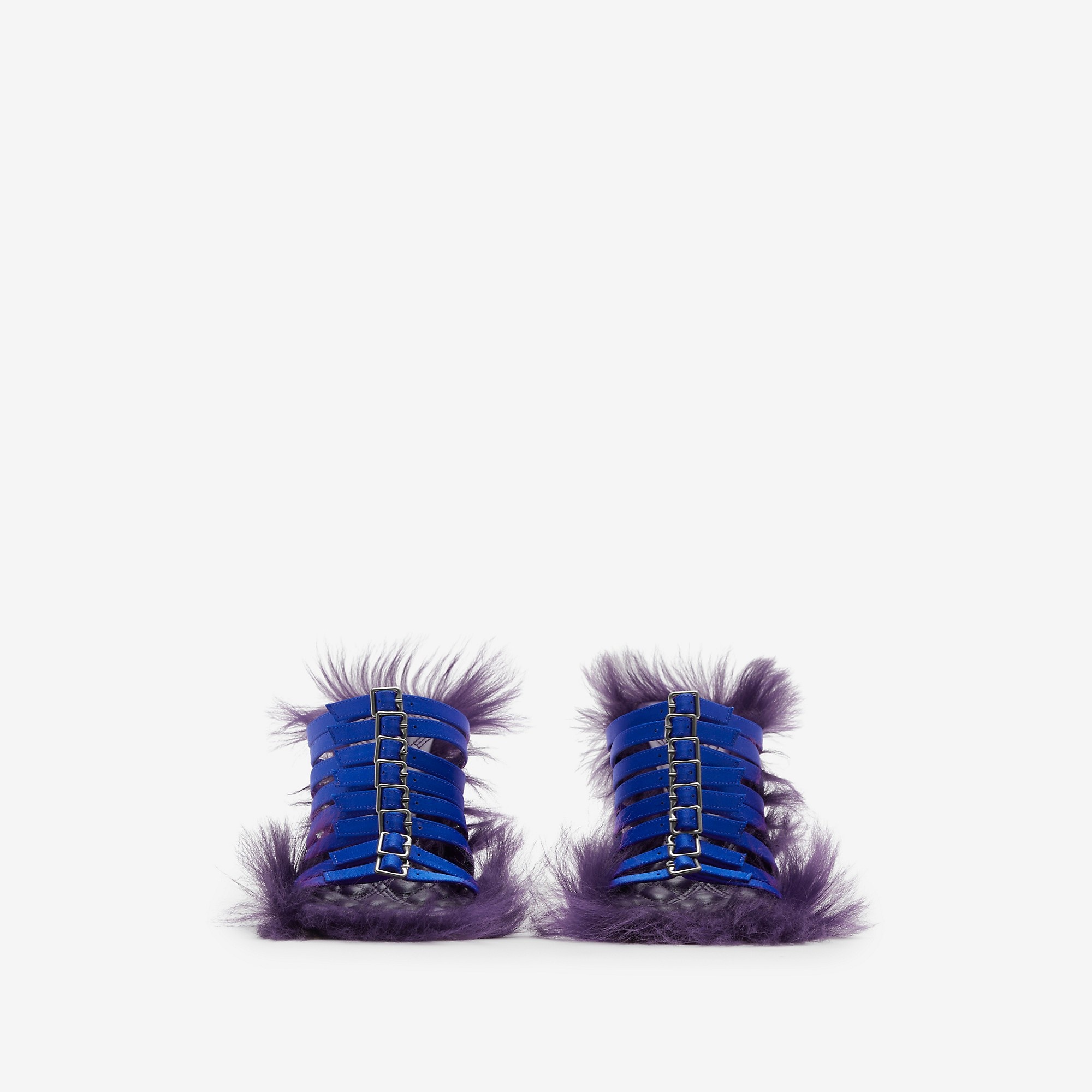 Satin Step Fuzz Sandals - 2