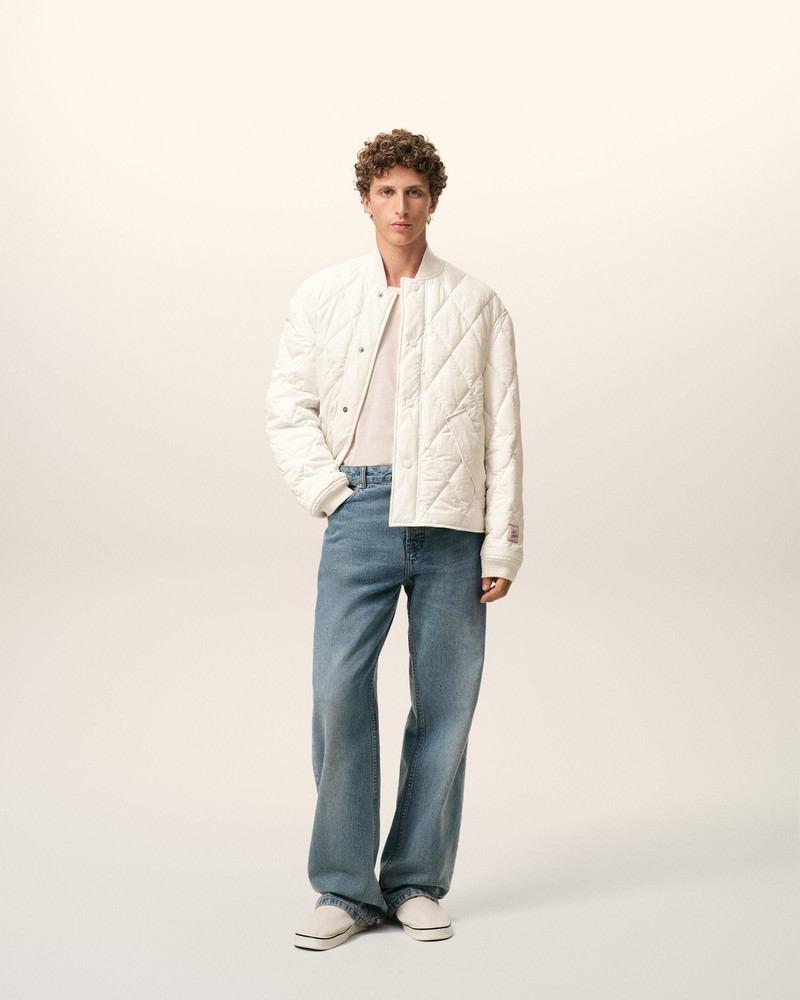 AMI Paris WHITE NYLON PADDED JACKET outlook