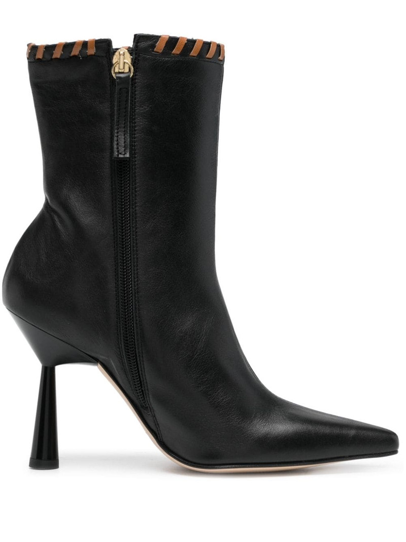 Leo 120mm leather ankle boots 1