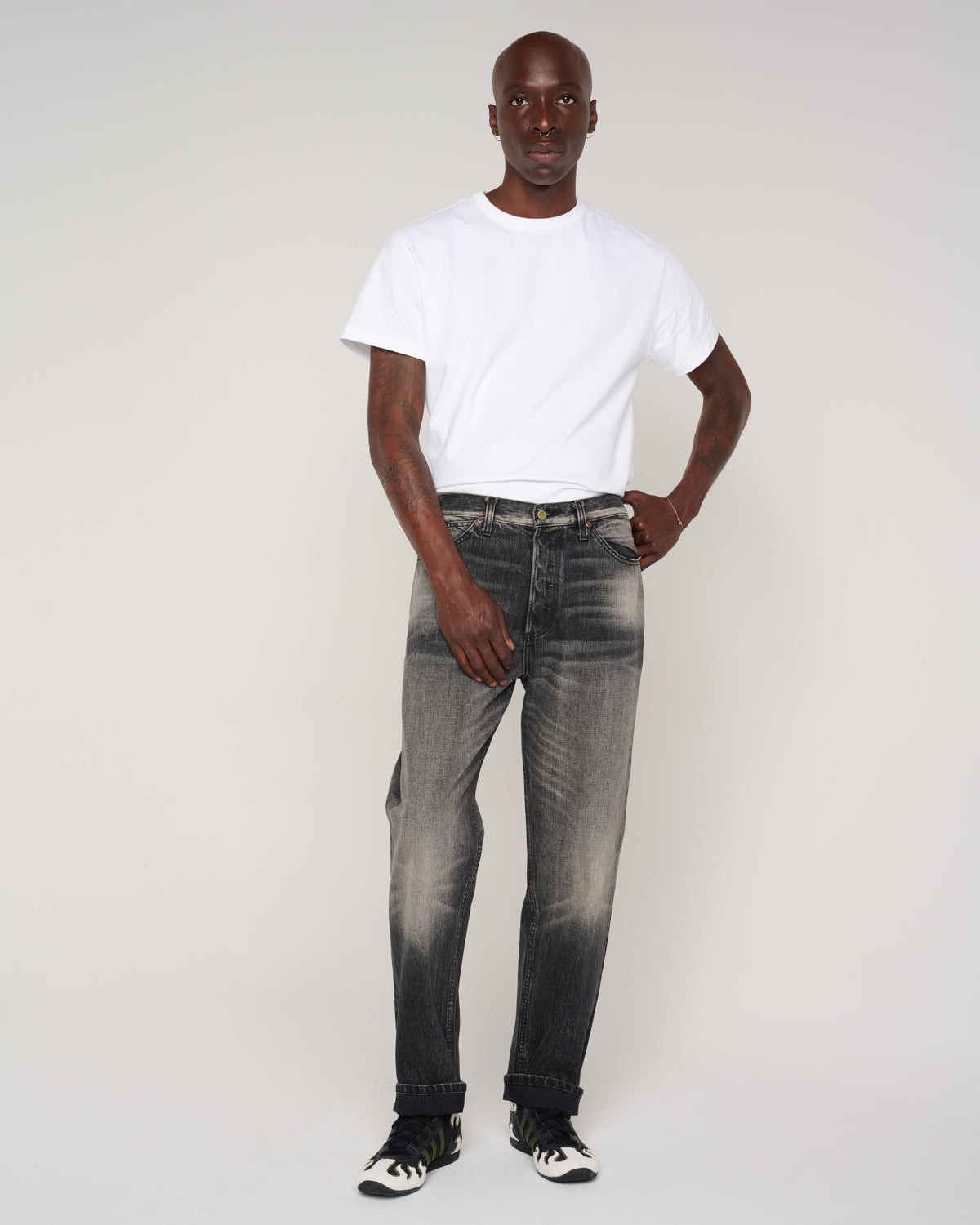 Type 01 13.2oz Selvedge Denim Pant - Washed Black - 4