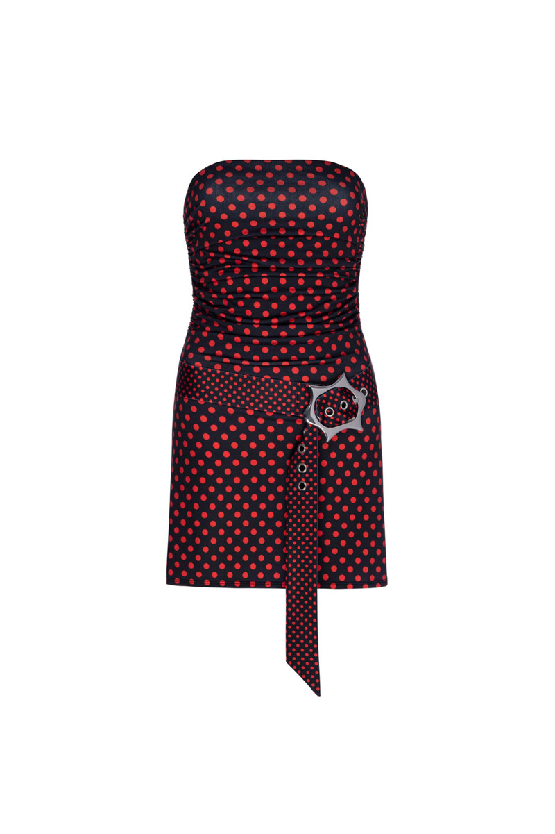 miaou ALISHA DRESS - BLACK POLKA DOT outlook