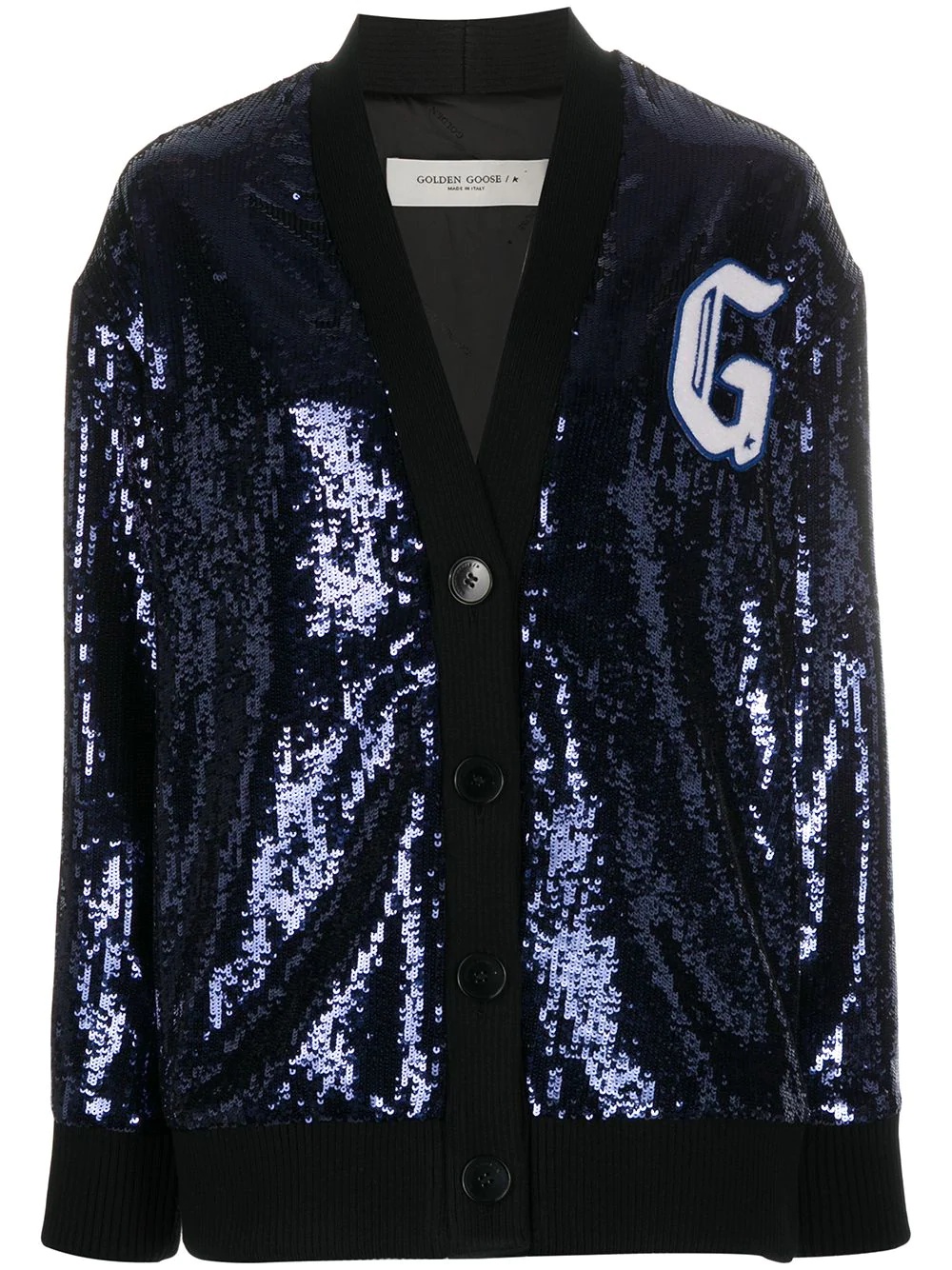 sequin wool cardigan - 1