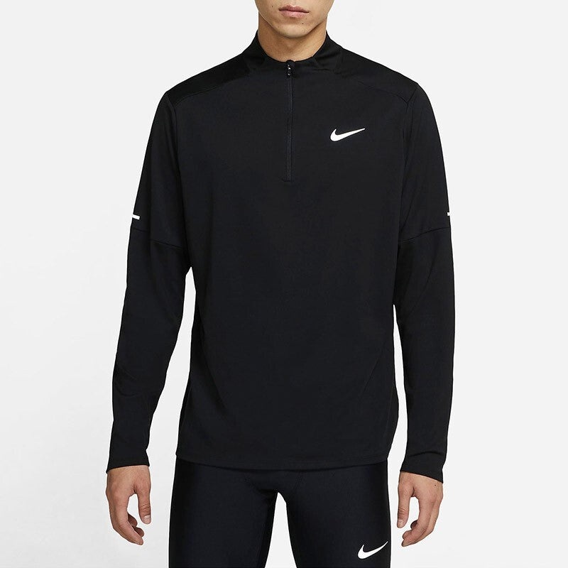 Nike Nk Df Elmnt Top Hz Casual Breathable Sports Long Sleeves Black DD4757-010 - 3
