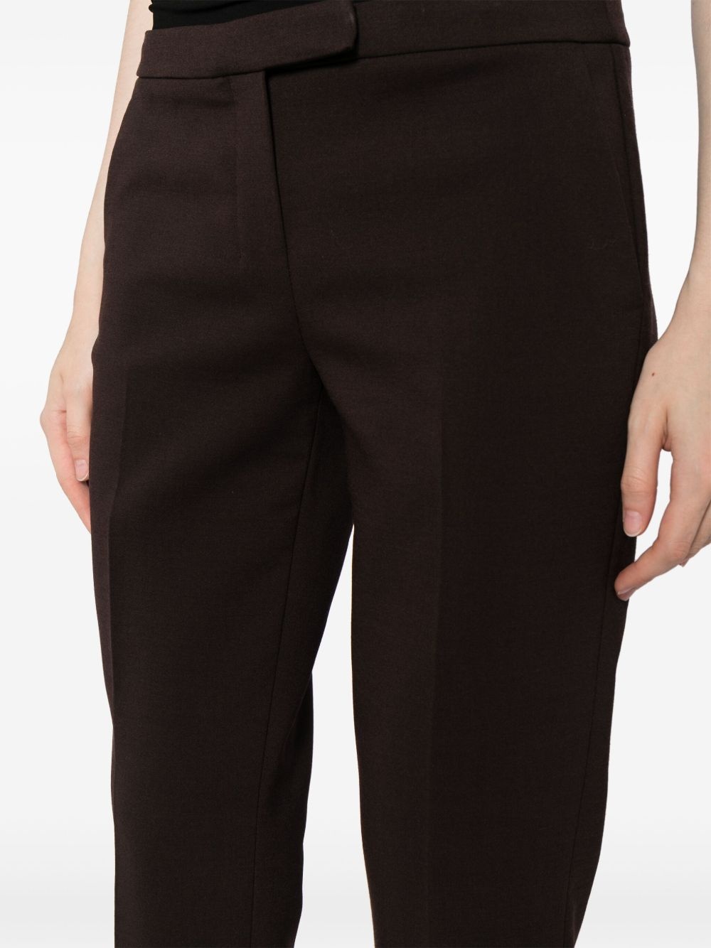 low-rise slim-cut trousers - 5