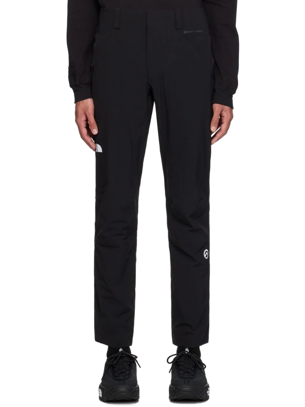 Black Off Width Trousers - 1