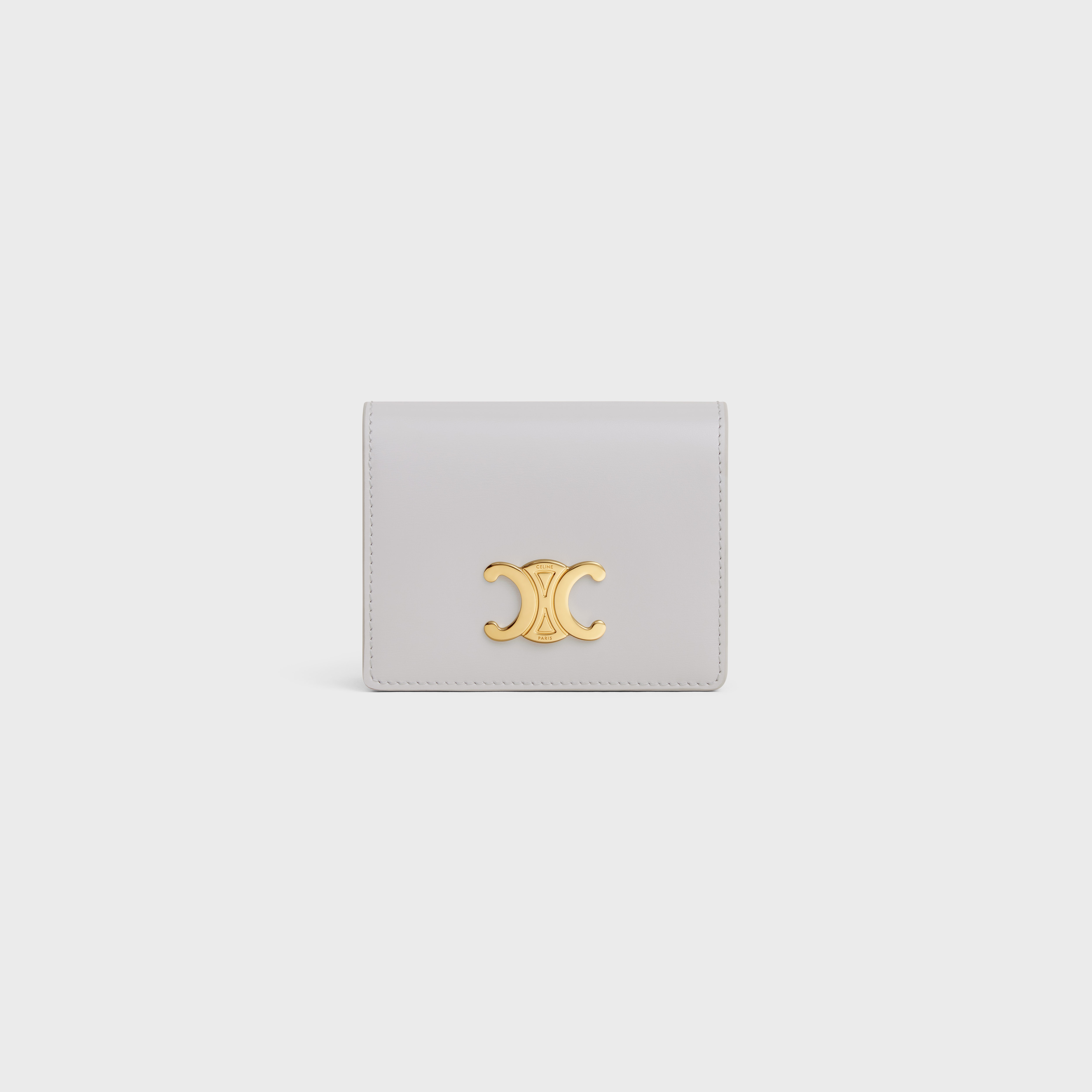 TRIOMPHE BUSINESS CARD HOLDER in SHINY CALFSKIN - 1