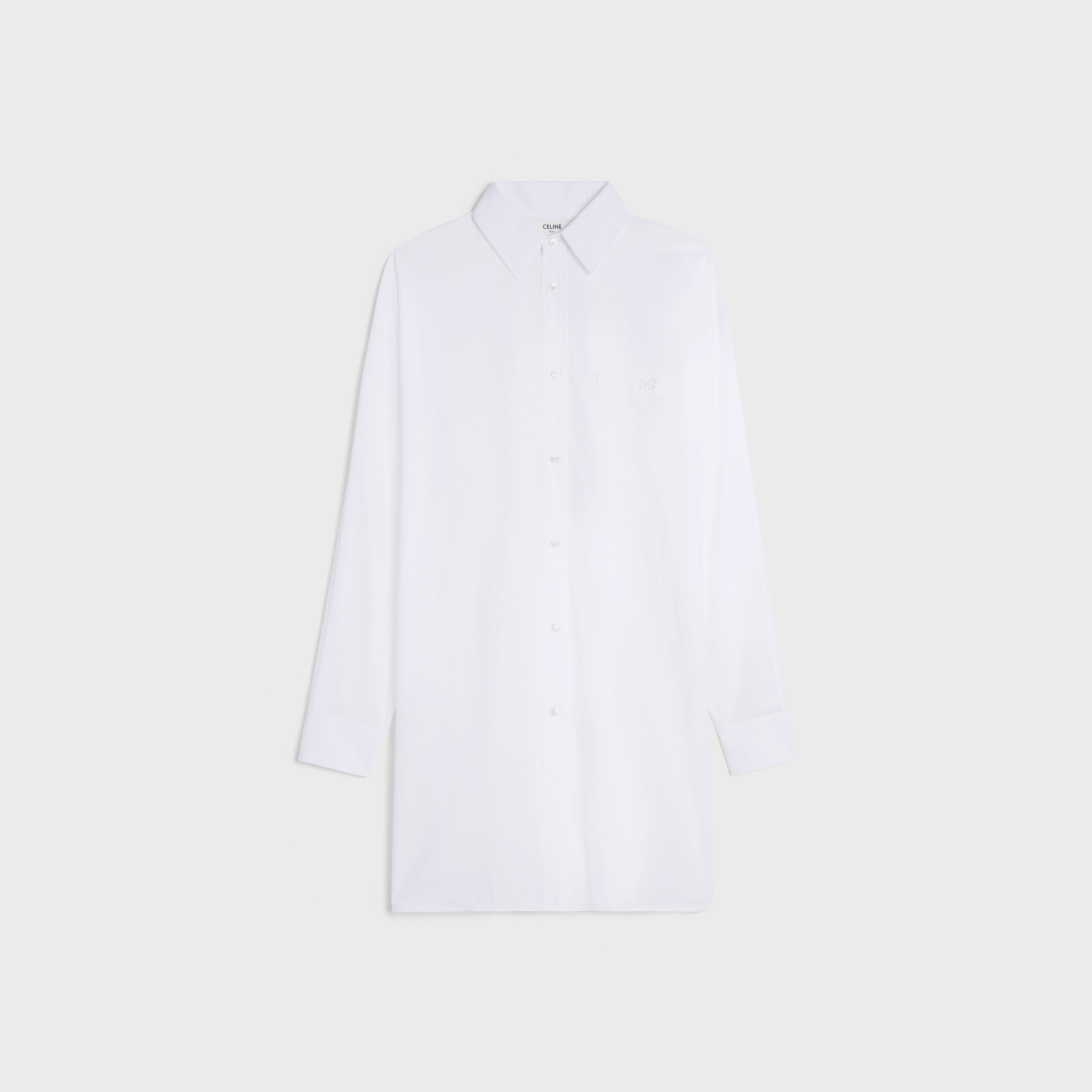 painter shirt dress in cotton batiste - 1
