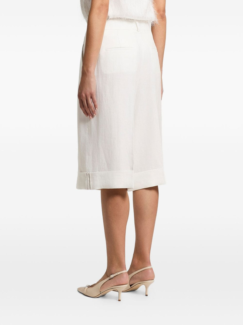 linen gabardine shorts 5