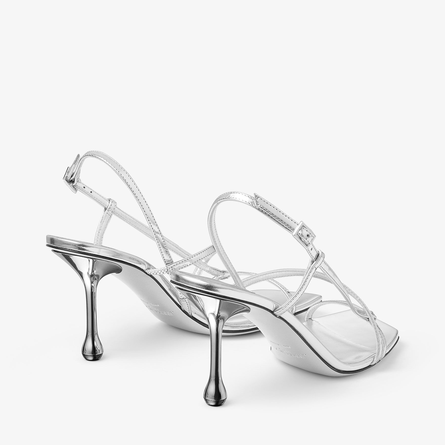 Etana 80
Silver Metallic Leather Sandals - 5