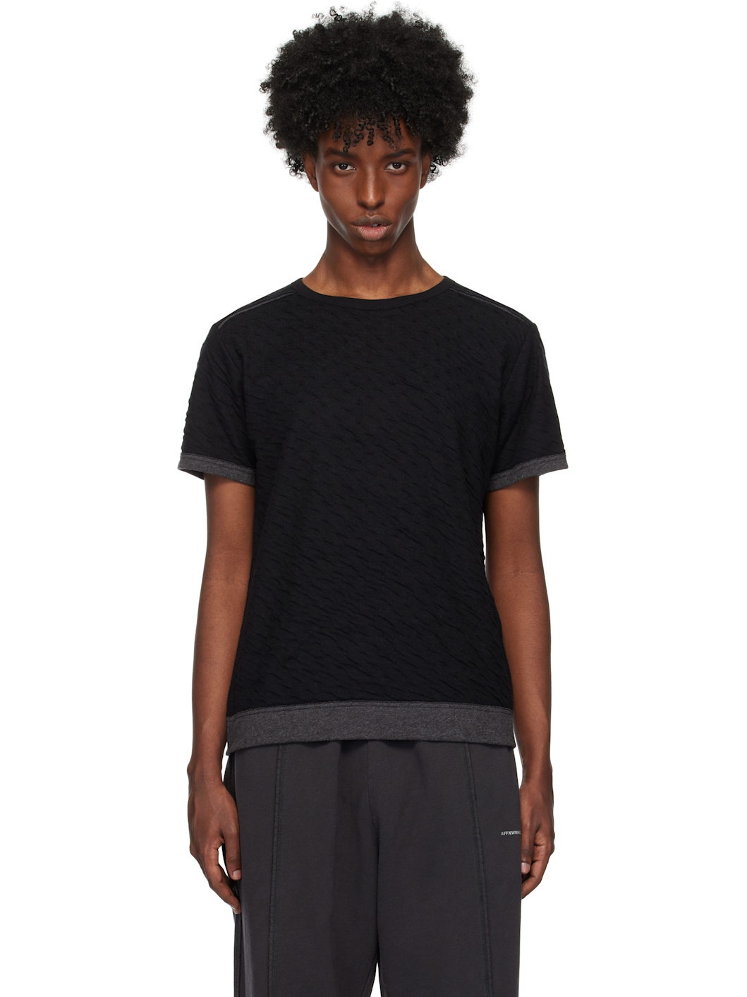 Black & Gray Reversible T-shirt - 1
