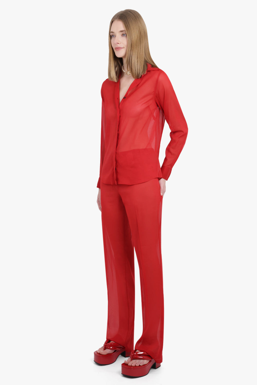 PACHAS RELAXED FIT PANT | RED - 2