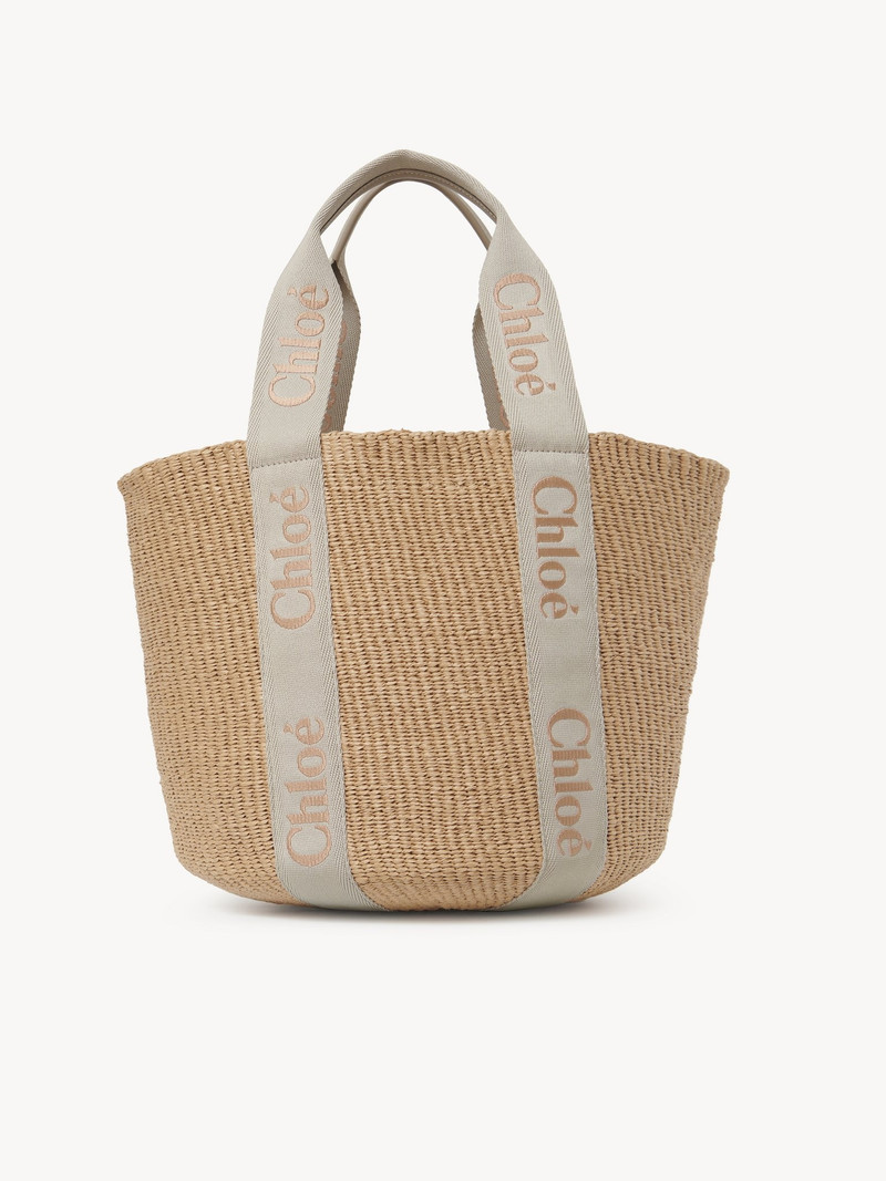 LARGE WOODY BASKET IN NATURAL FIBERS 3