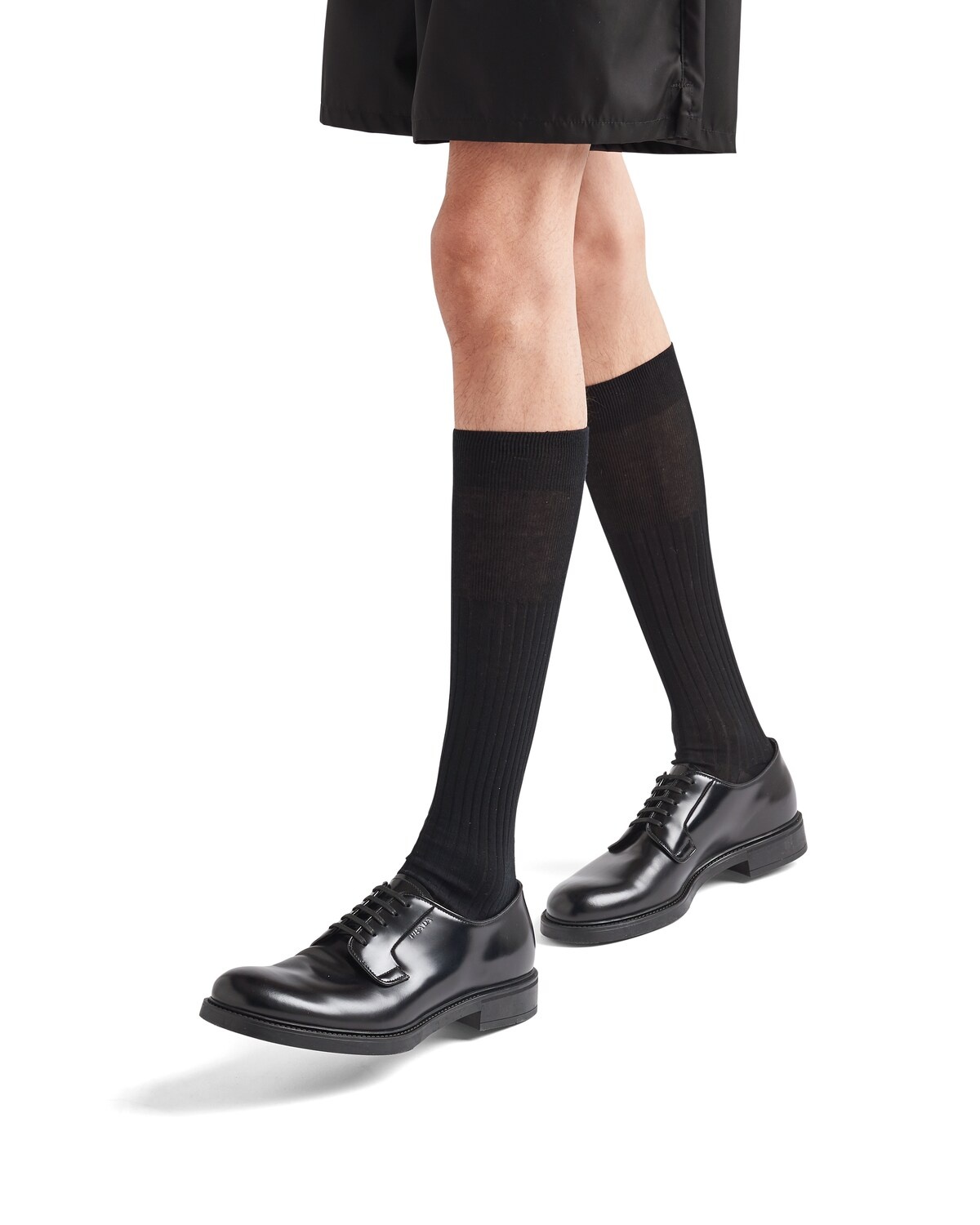 Brushed leather lace-up shoes - 5