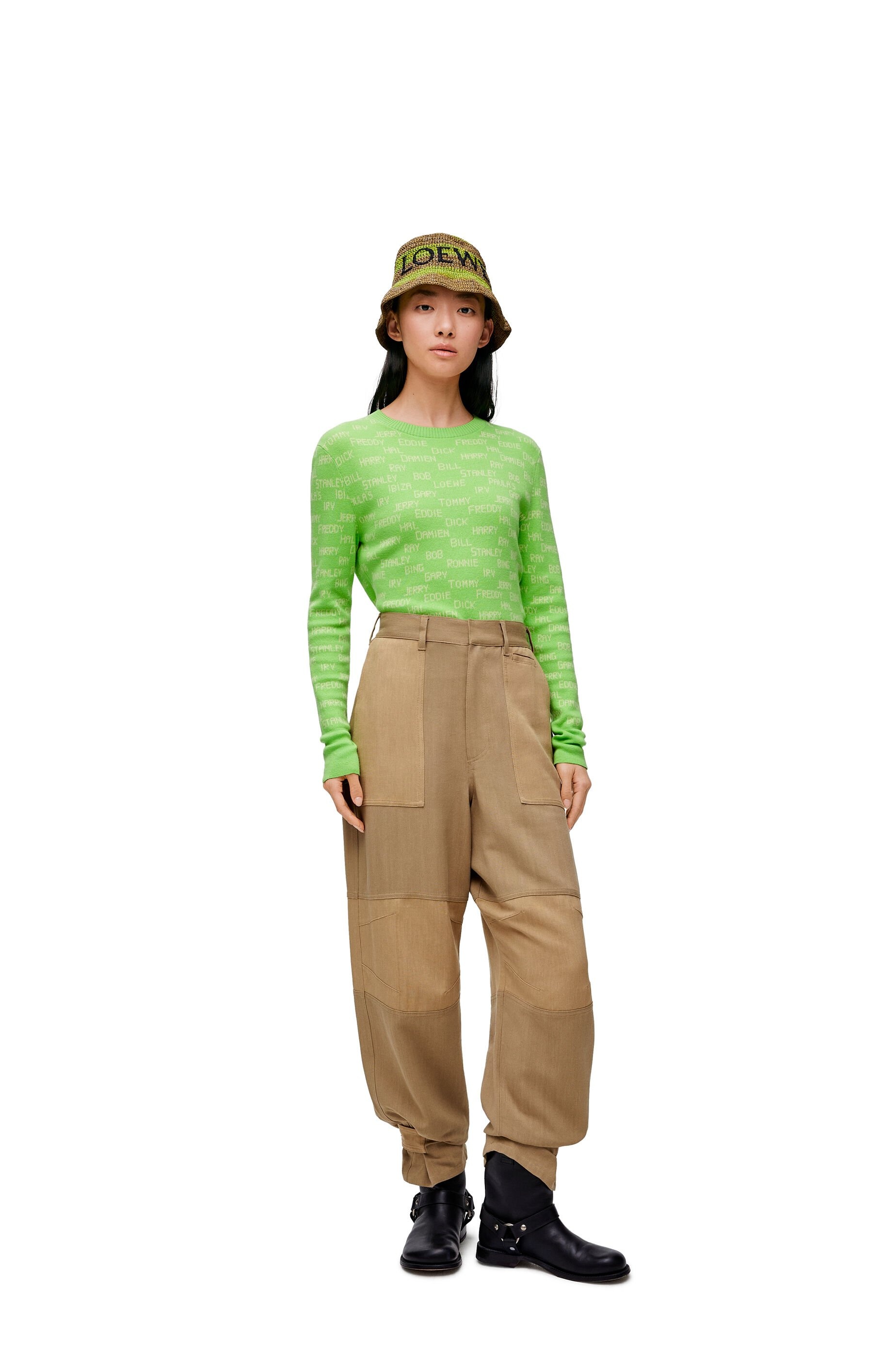 Cargo trousers in viscose and linen - 2