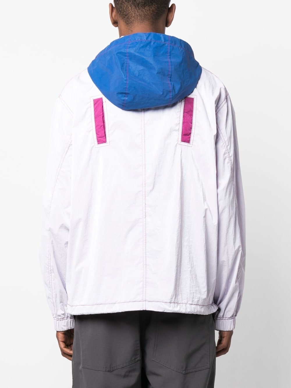 Marina logo-print hooded jacket - 4