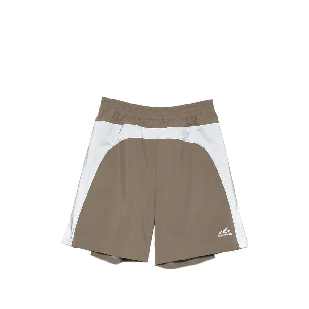 Balenciaga Brown Shorts - Track & Running Shorts Men - 1