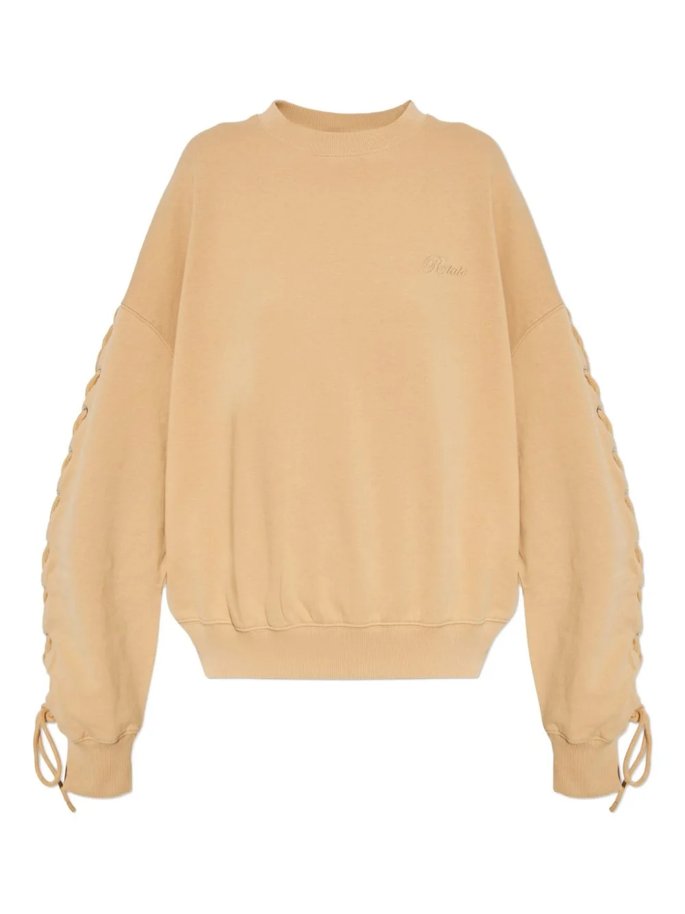 lace-up sweatshirt - 1