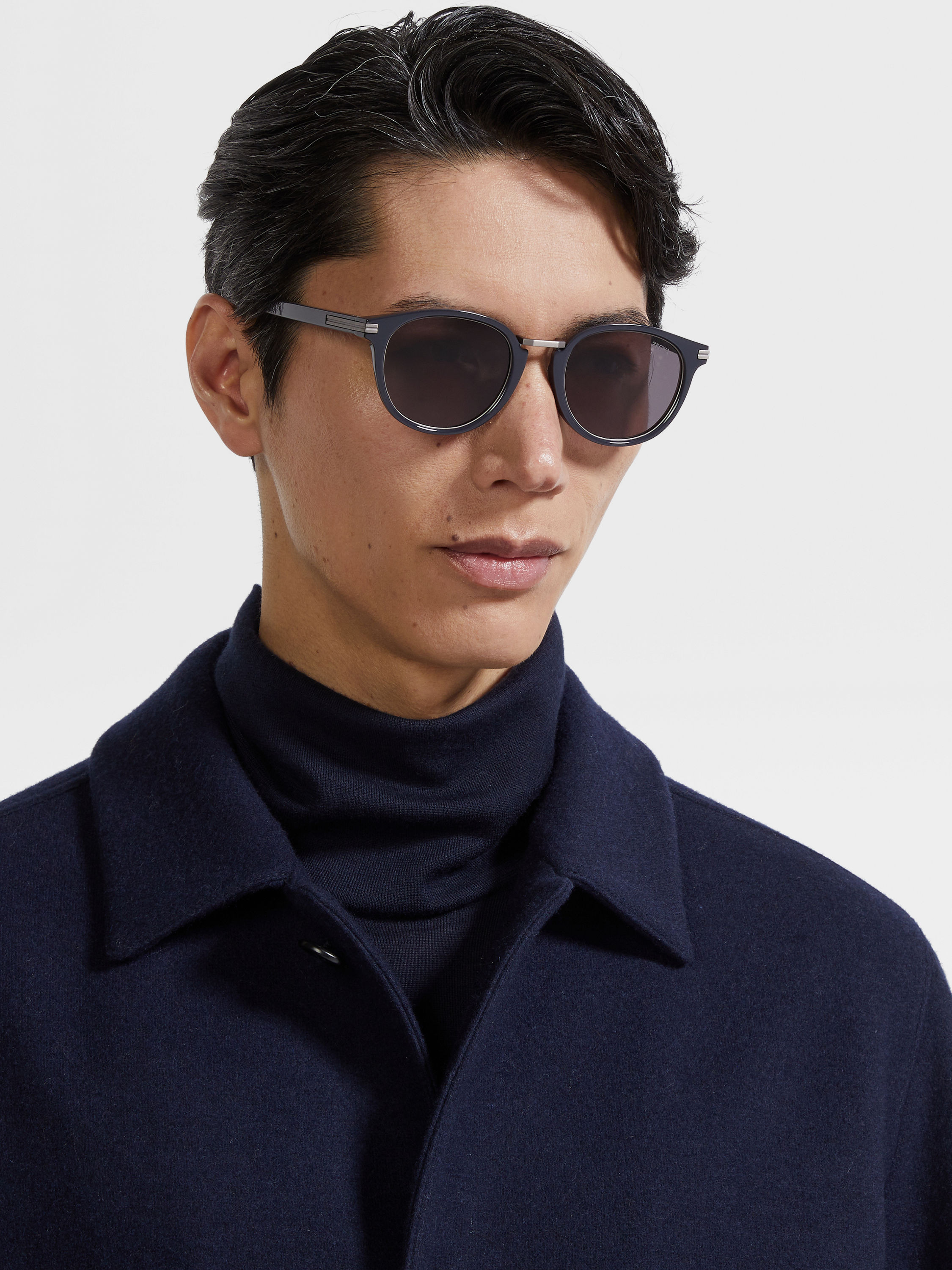 GREY ACETATE AND TITANIUM SUNGLASSES - 4