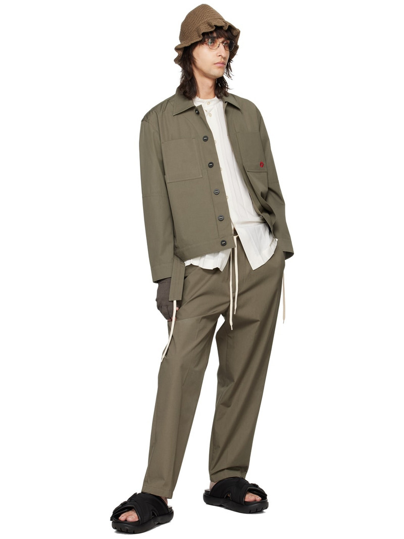 Craig Green Khaki Drawstring Trousers outlook