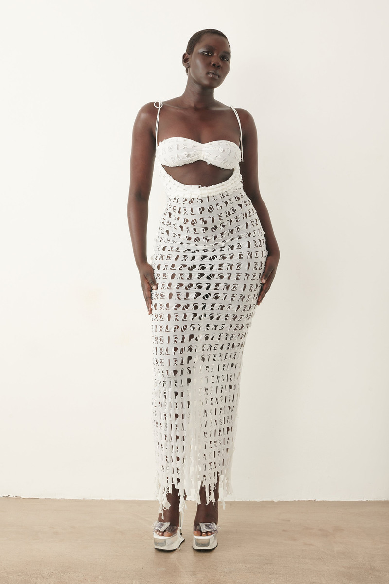 POSTER GIRL VERITY DRESS VIRGIN WHITE outlook