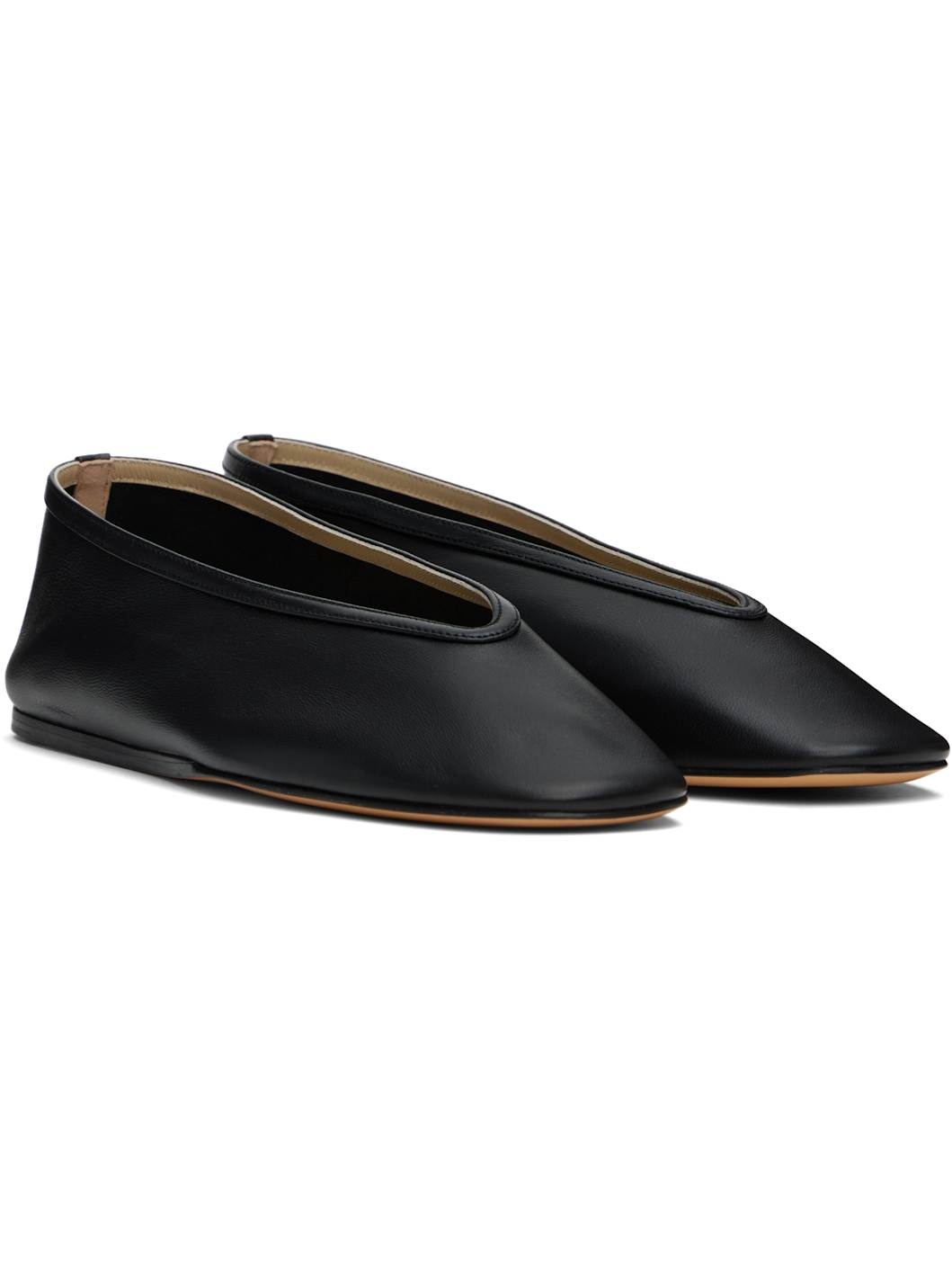 Black Luna Ballerina Flats - 4