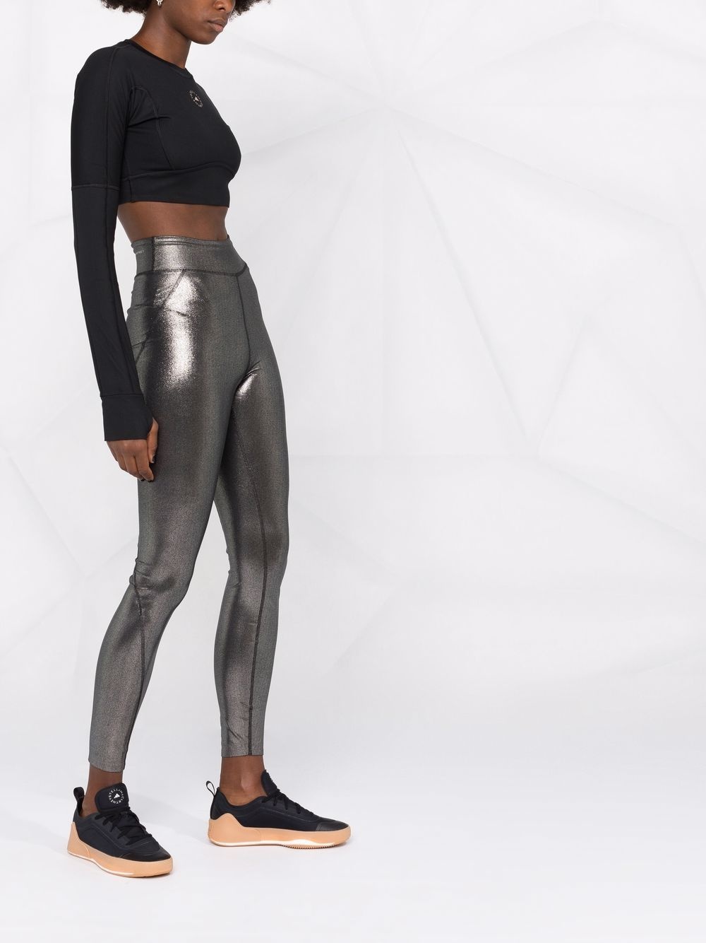 shiny training leggings - 4