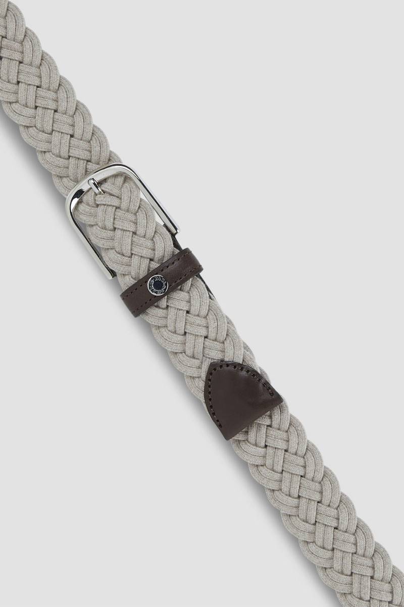 Paul & Shark ELASTIC BELT WITH STRIPED PATTERN AND LEATHER TRIMS outlook