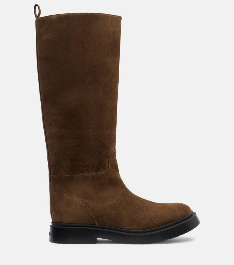 Bank suede knee-high boots 4