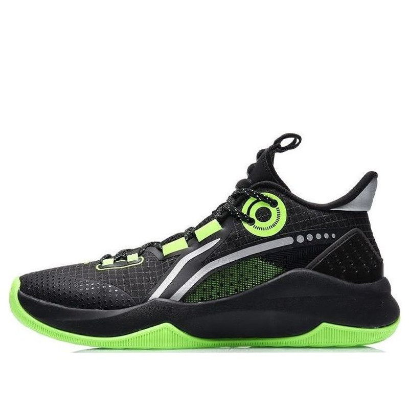 Li-Ning 전투 낮은 검정/녹색 ABPR027-1 - 1