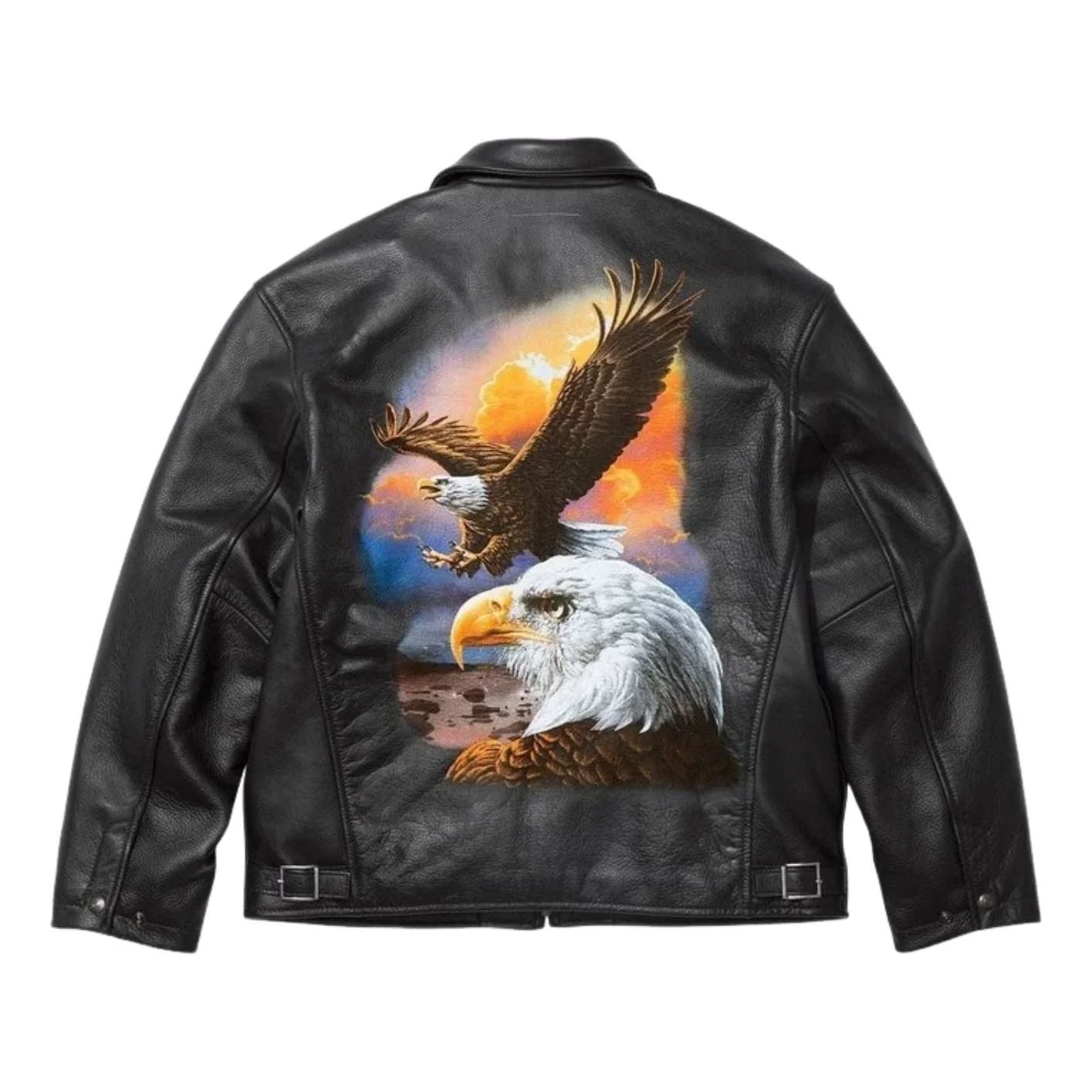 Supreme x MM6 Maison Margiela Schott® Eagle Leather Jacket 'Black' SUP-SS26-105-BLK - 1