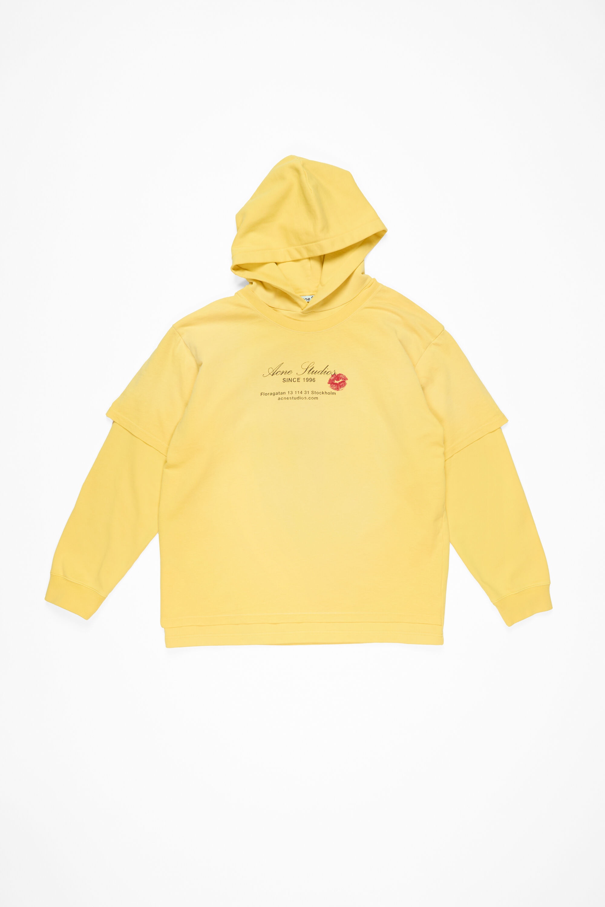 Double-layered hoodie - Bright Yellow - 1