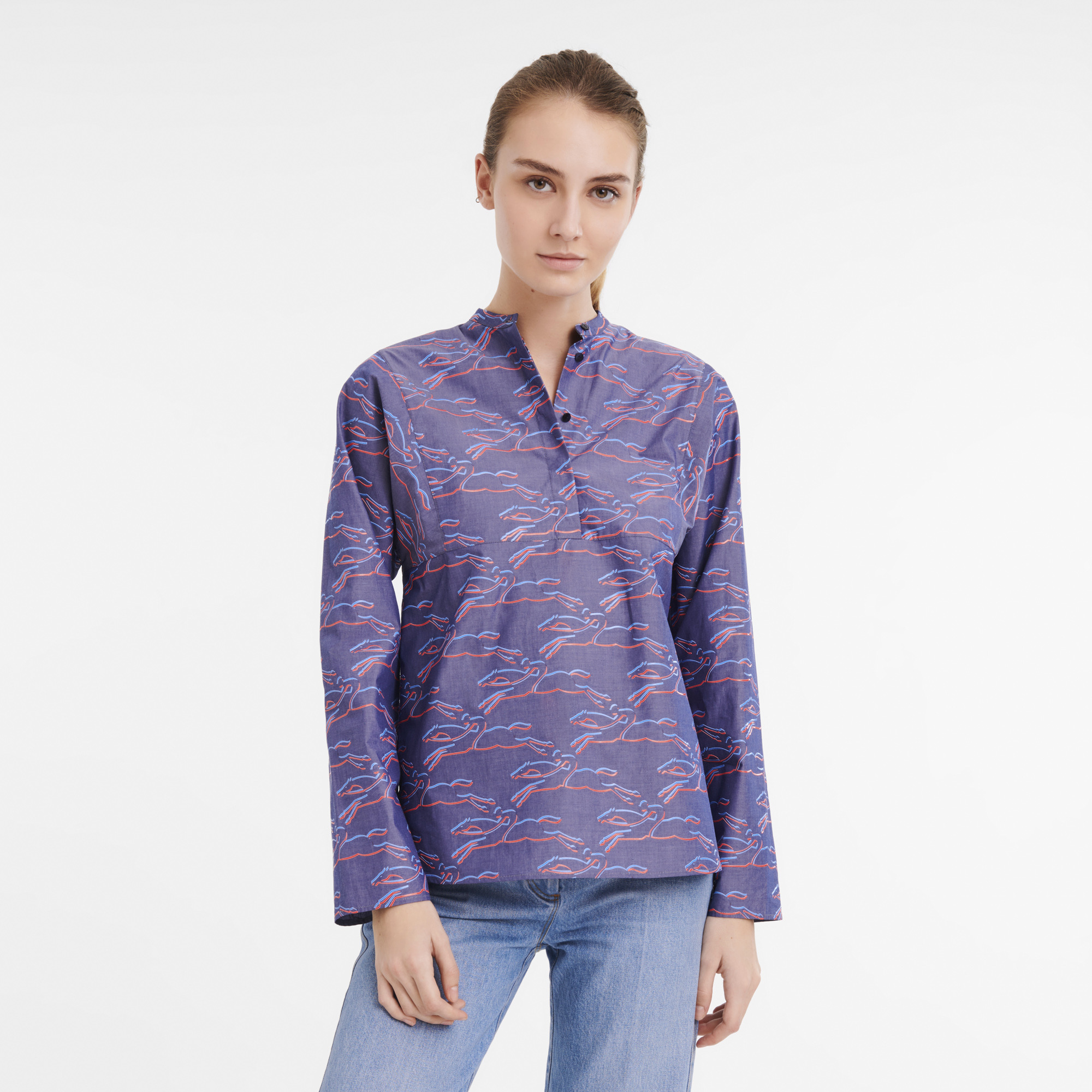 Fall-Winter 2023 Collection Shirt Navy - OTHER - 3