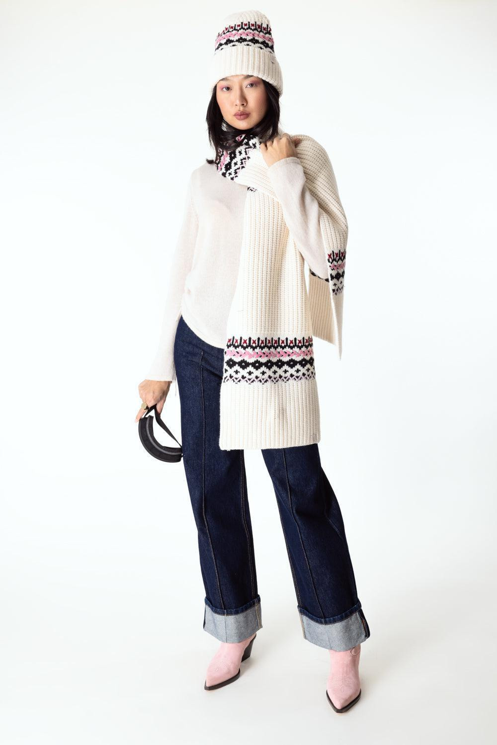 Leigh Fair Isle Scarf - 2