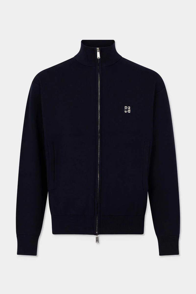 METAL D2 UPSIDE DOWN KNIT CARDIGAN - 1
