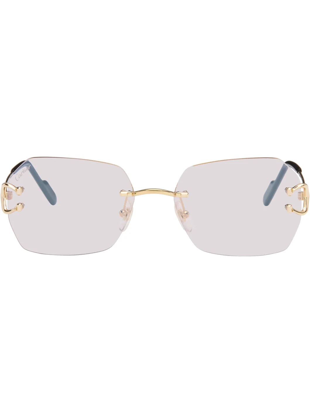 Gold 'Classic C de Cartier' Sunglasses - 1