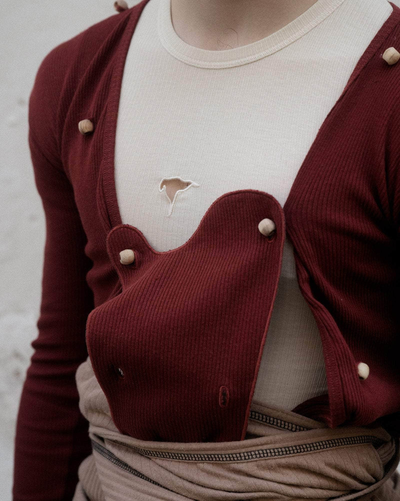 Incus Tee Shirt - Fine Organic Cotton Rib 4