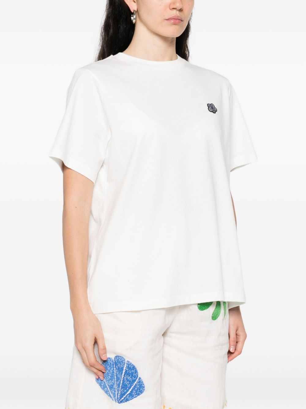 Boke Flower flower-embellished cotton T-shirt - 4
