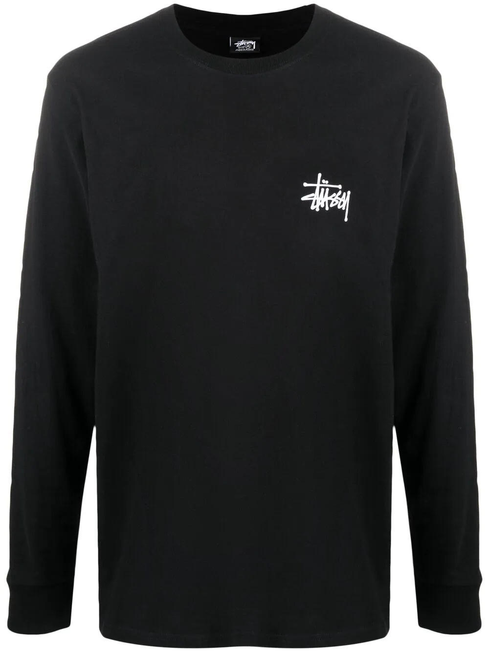 logo embroidered cotton sweatshirt - 1