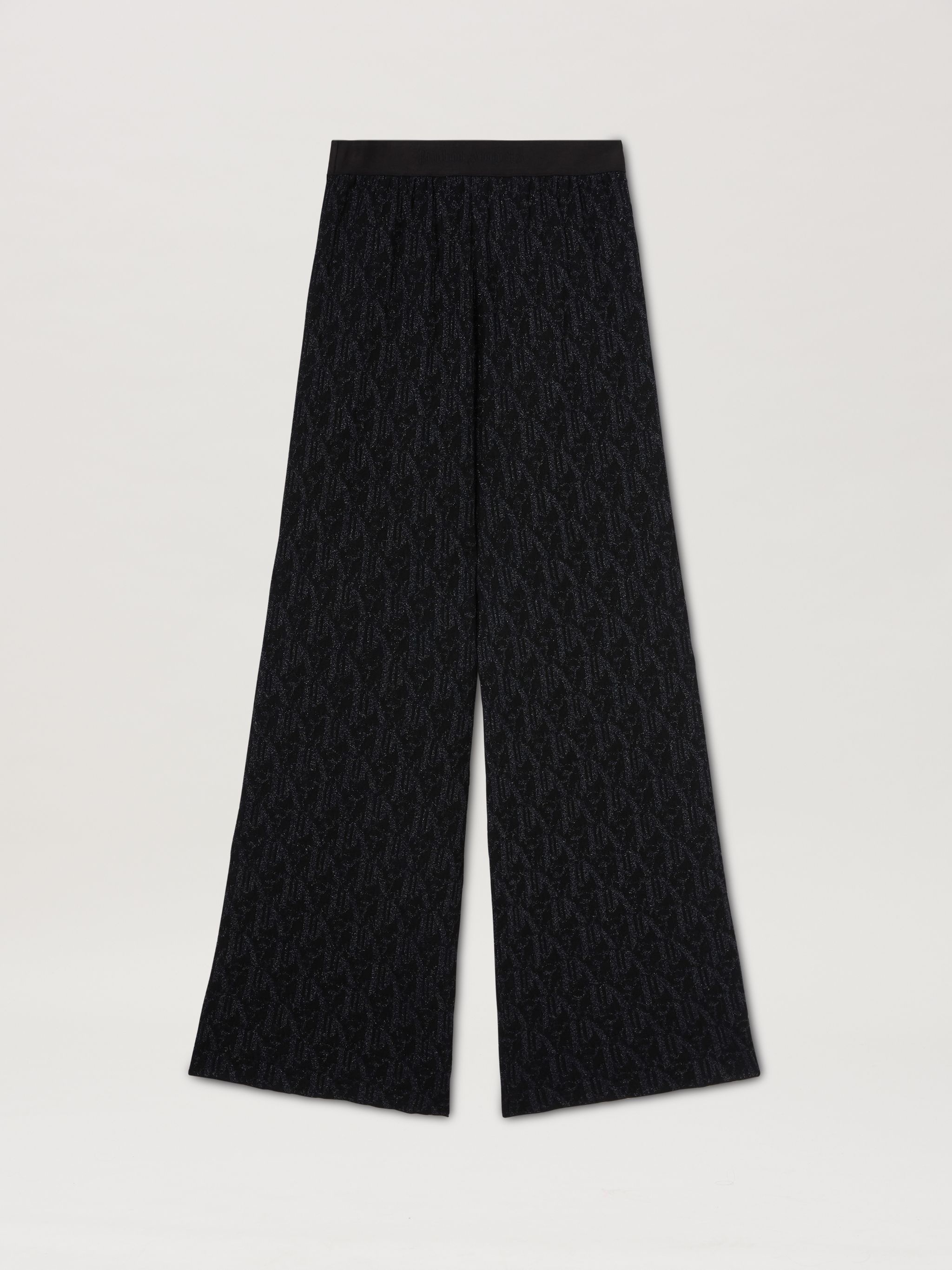 Monogram Jaquard Knit Wide Pants - 2