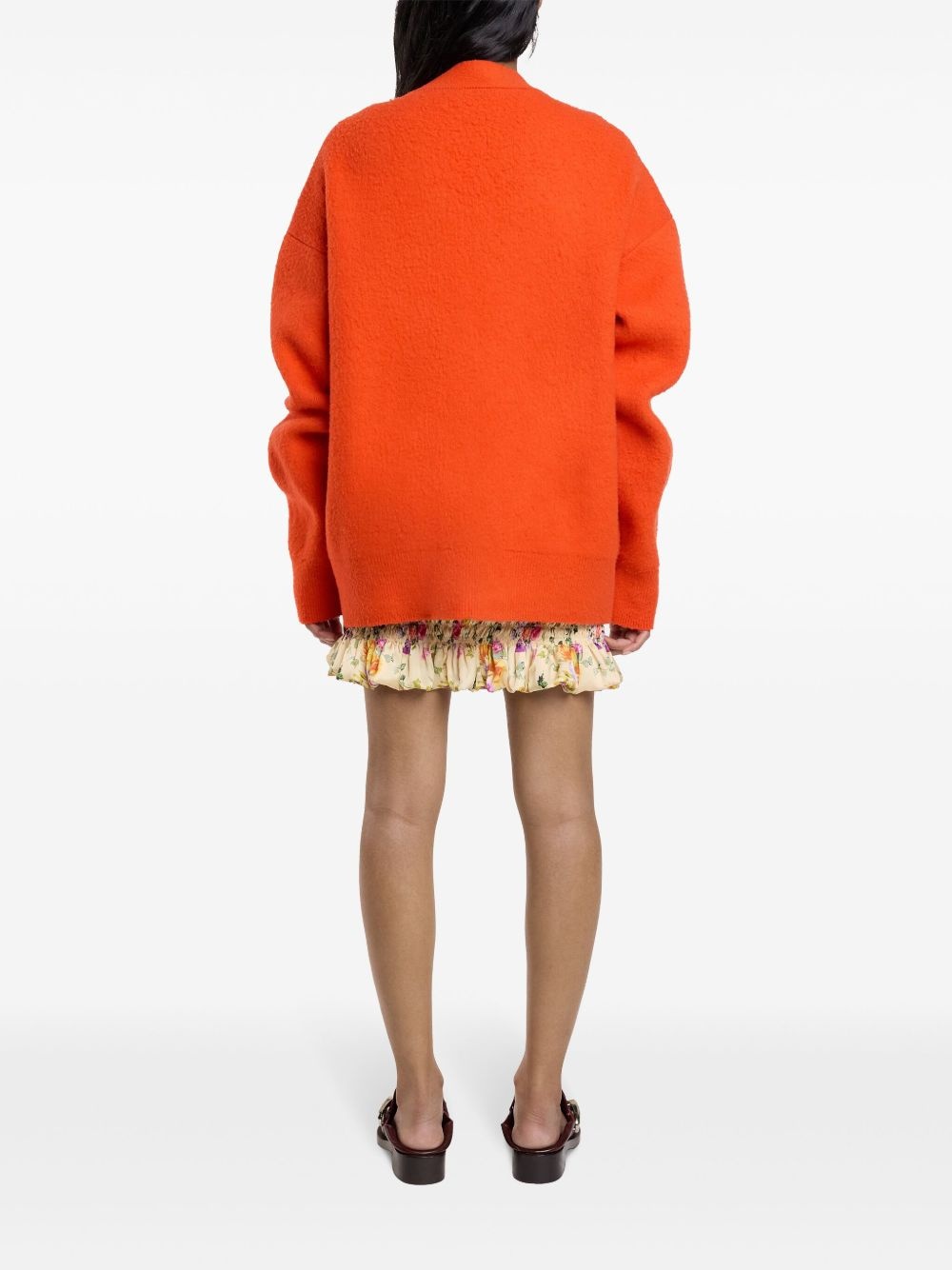 oversized wool cardigan - 4