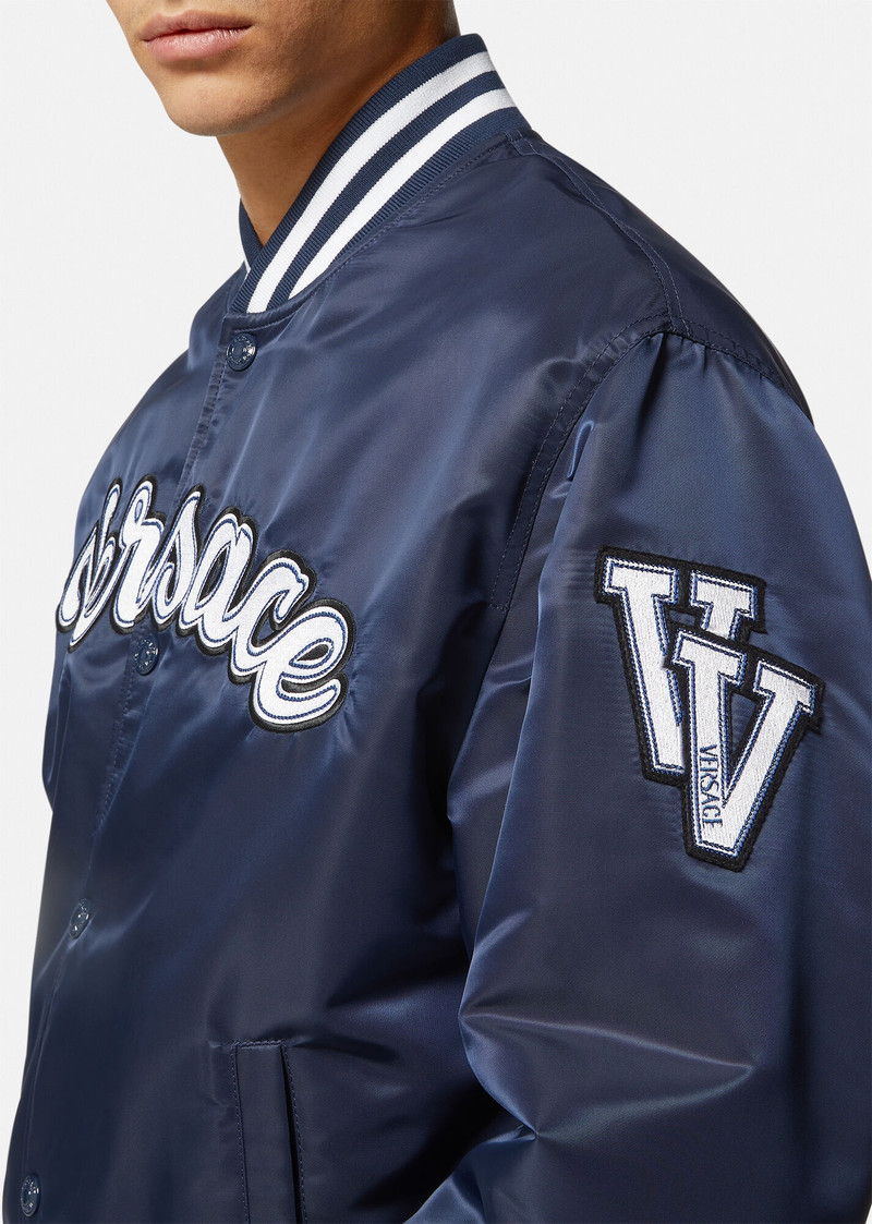 Varsity Nylon Bomber Jacket 5