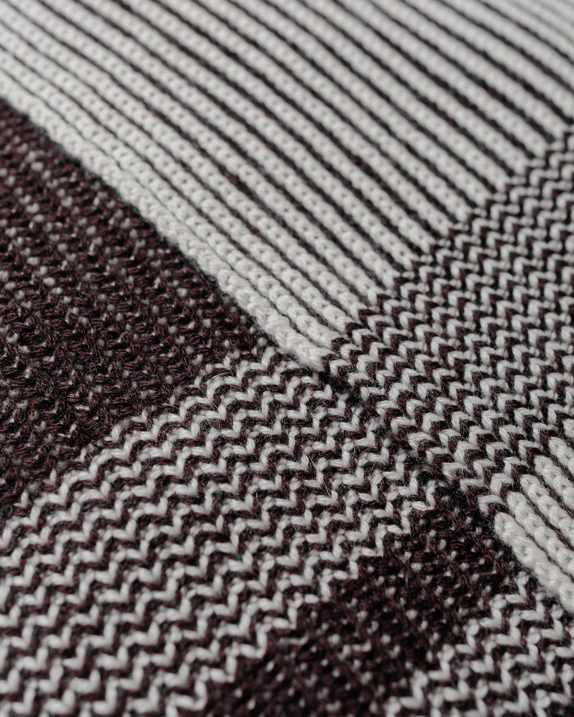 Cashmere Rib Scarf Brown - 2